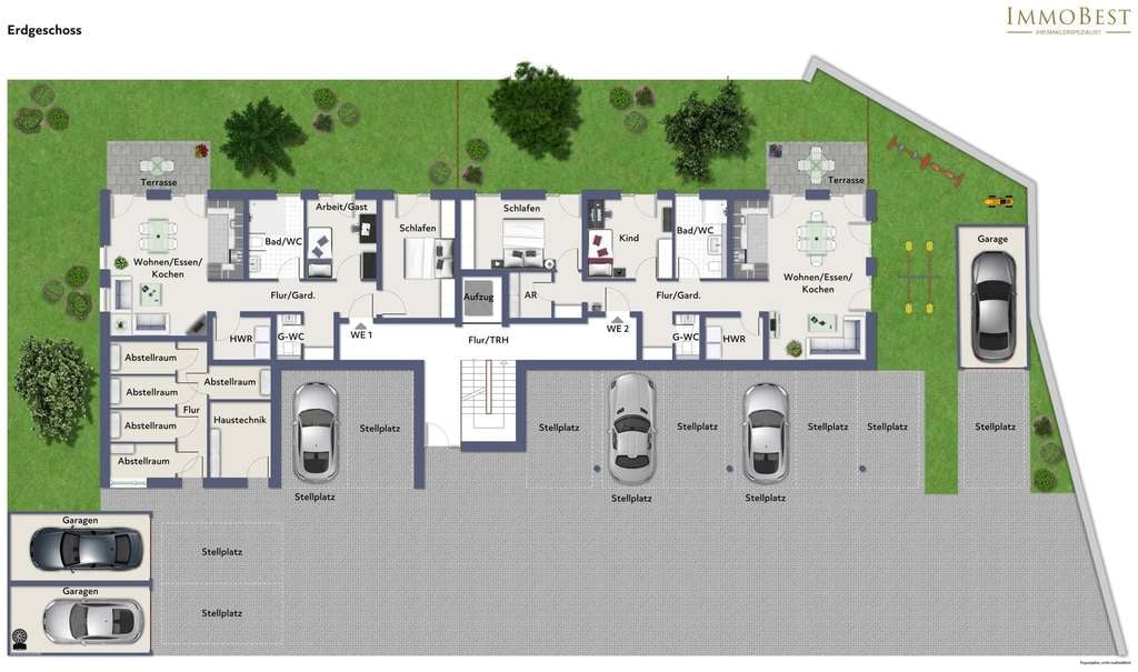 Immobilie in Billigheim-Ingenheim - WE4-Neubau+KfW 40+Aufzug+2 Balkone+Photovoltaikanlage - Bild 4