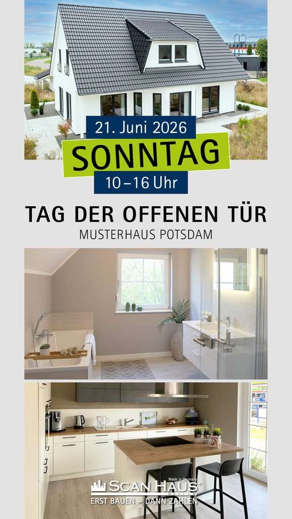 Immobilie in Brieselang - Sonntag, 21.06.2026, Tag der offenen Tür im Musterhaus Potsdam, von 10.00-16.00 Uhr - Bild 0