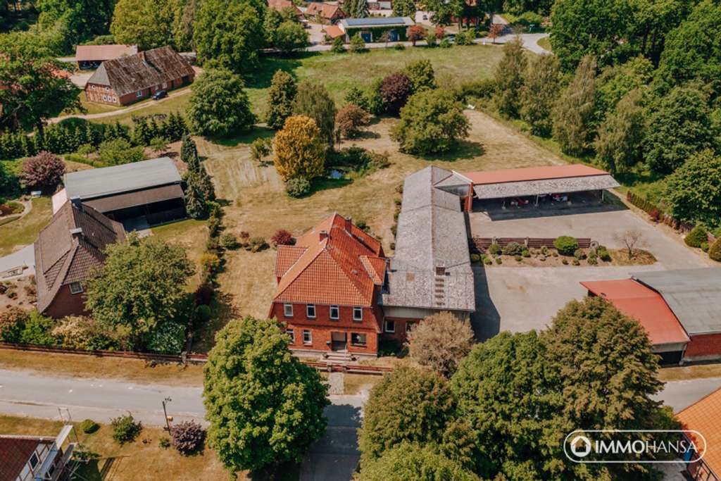 Immobilie in Wriedel - Ein Ort zum Durchatmen: Grüner Resthof mit Raum für Ihre Träume! - Bild 1