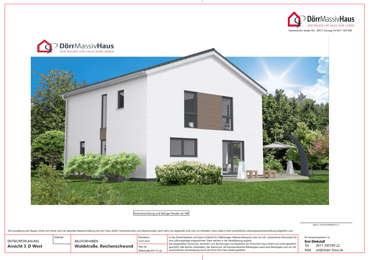 Immobilie in Reichenschwand - Modernes, lichtdurchflutetes Einfamilienhaus in Reichenschwand  - Bild 1