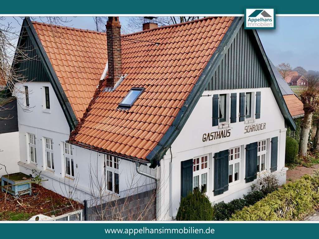 Immobilie in Bramsche - 443m² Nutzfläche: Bauernhof kaufen in Niedersachsen- Selbstversorger Haus, Pferdehof - Bild 1