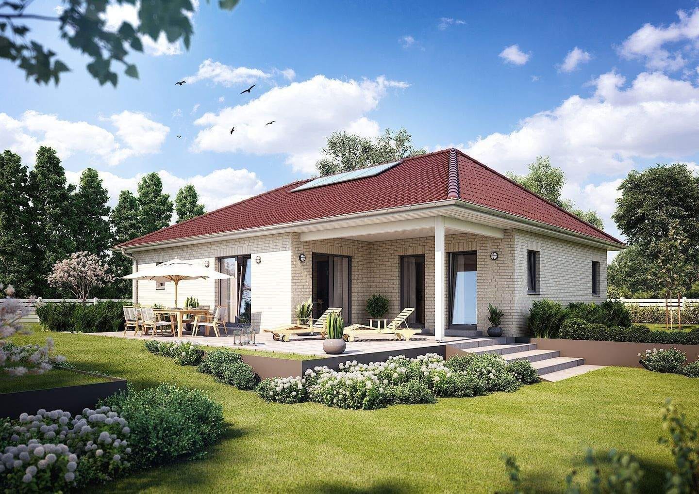 Immobilie in Sülstorf - Winkelbungalow mit 123 qm Wlf.++ inkl. Grundstück++ schlüsselfertige und massive Bauweise - Bild 0