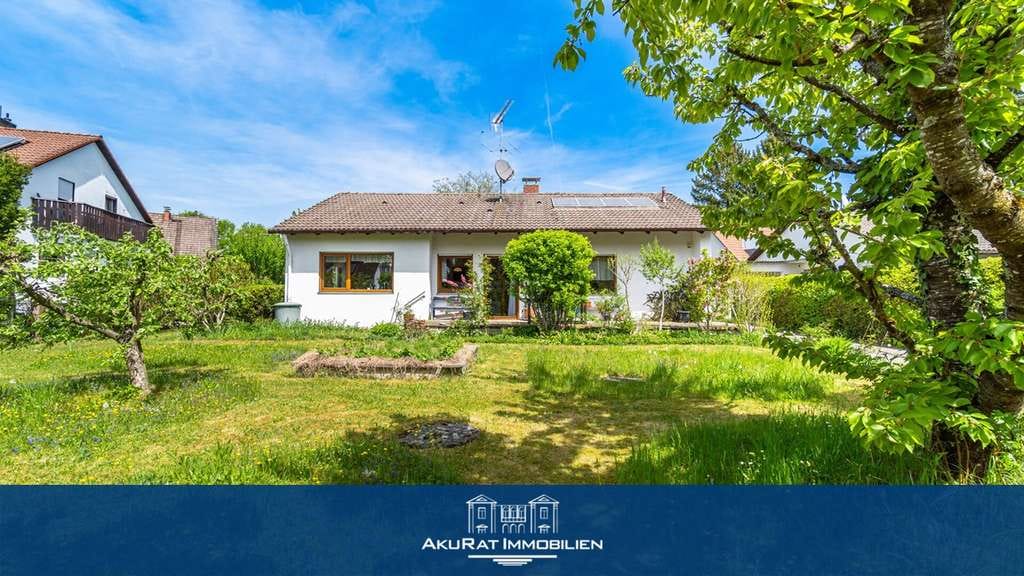 Immobilie in Grafrath - Charmanter Bungalow auf Südgrundstück in traumhafter Naturkulisse in Grafrath bei Fürstenfeldbruck - Bild 0