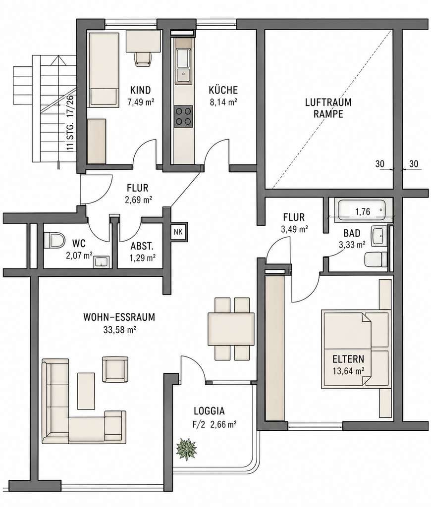 Immobilie in Planegg - !!Top Anlage!! vermietete 3-Zimmer-Wohnung mit Balkon in attraktiver Lage von Planegg  - Bild 1