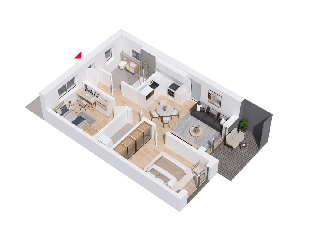 Immobilie in Loiching - Erdgeschosswohnung in Loiching - Bild 3