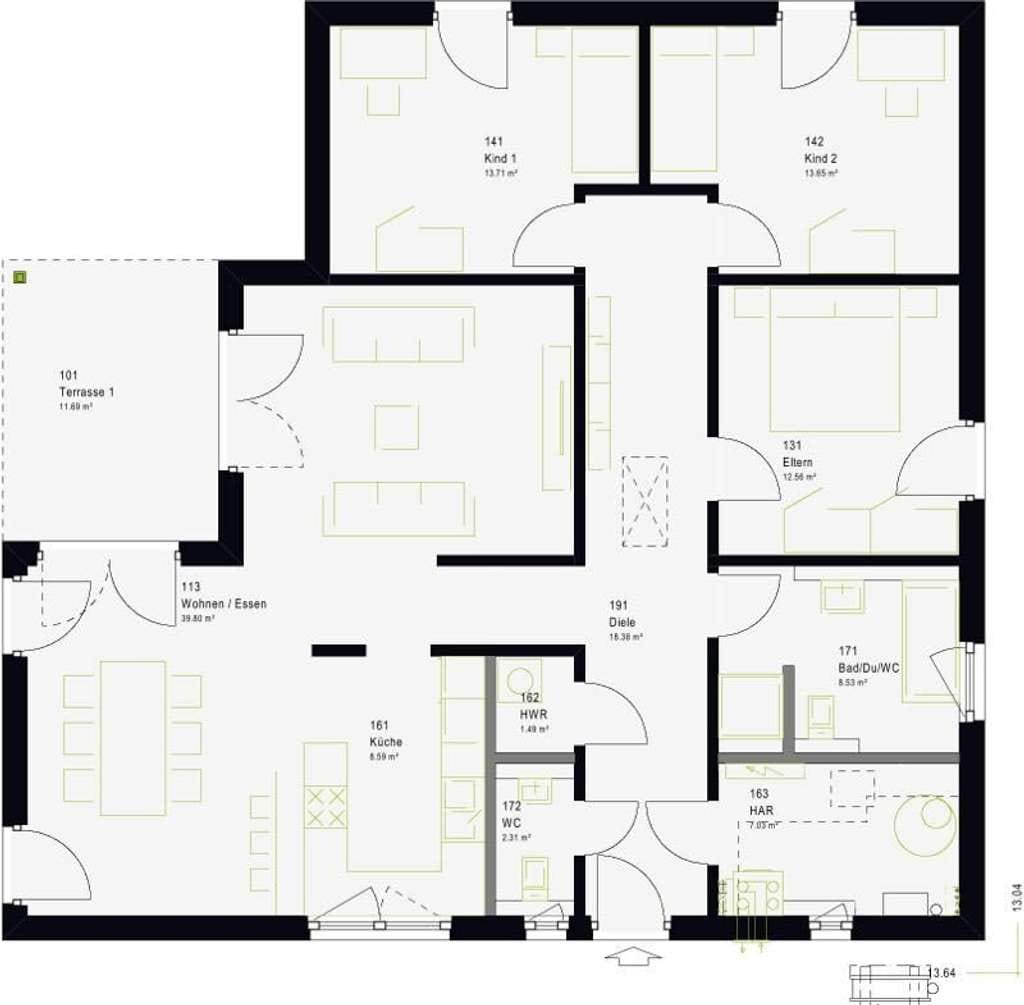 Immobilie in Rippershausen - Neubau-Fertighaus von massa haus - modern & effizient - Bild 0