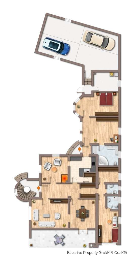 Immobilie in Nittenau - Außergewöhnliche Eigentumswohnung mit Garage und großem Garten - Bild 1