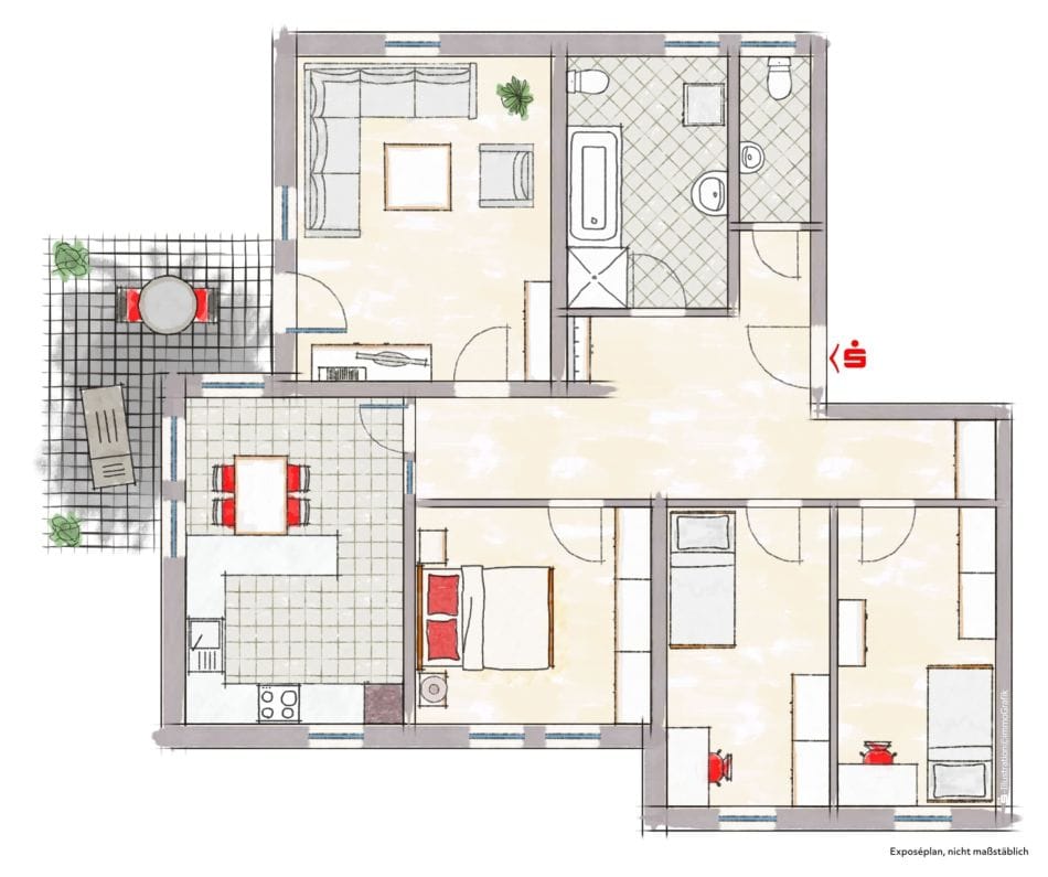 Immobilie in Neustadt - Attraktive 4-Zimmer-Wohnung mit eigenem Garten – Kapitalanlage in Neustadt - Bild 0