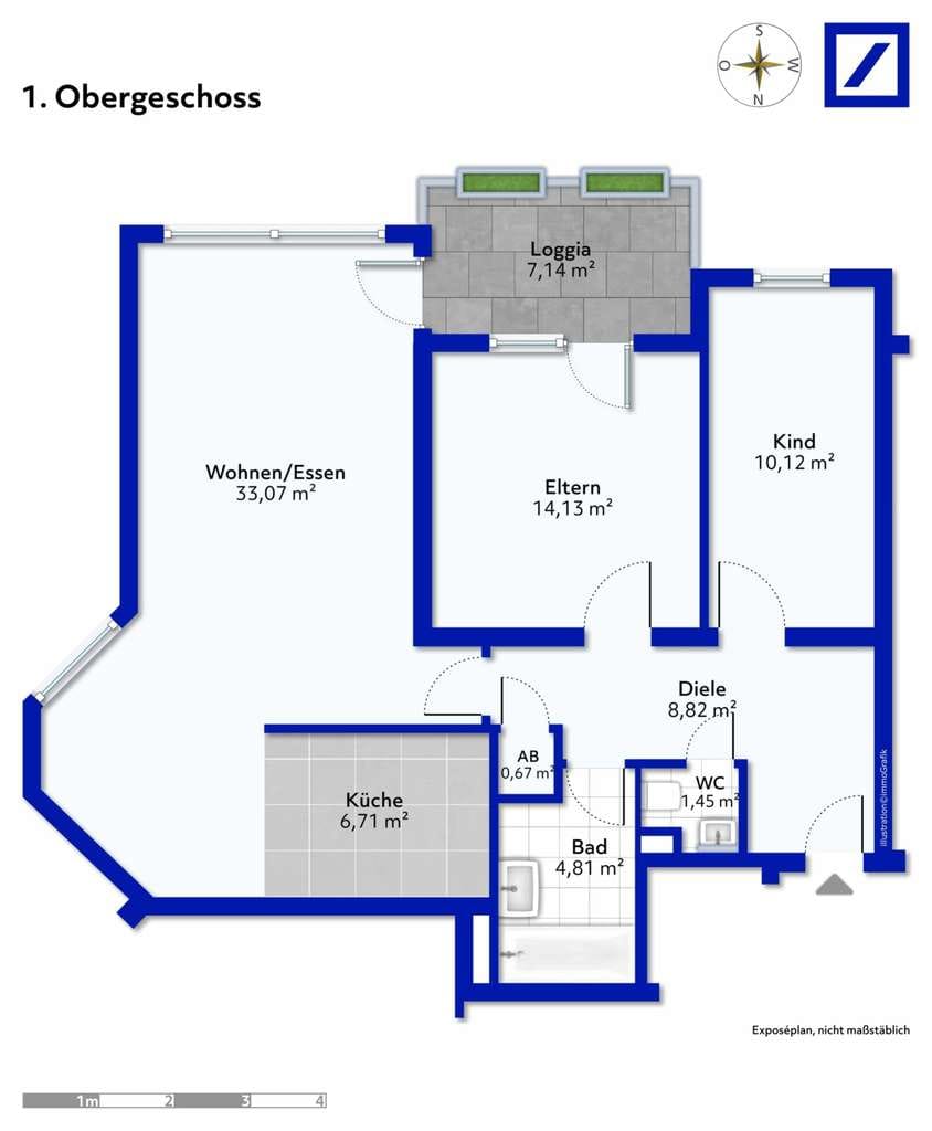 Immobilie in Tamm - Schön geschnittene 3,5 Zimmer Wohnung in Tamm - Bild 2