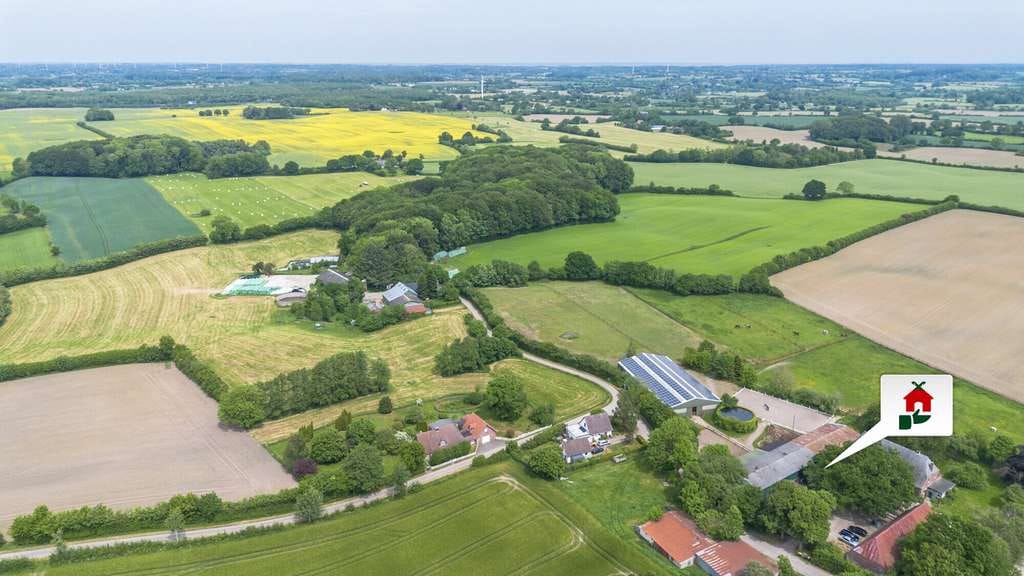 Immobilie in Böel - Ein Traum für Pferdeliebhaber:  Reitanlage mit Halle und Hauskoppeln - Bild 0