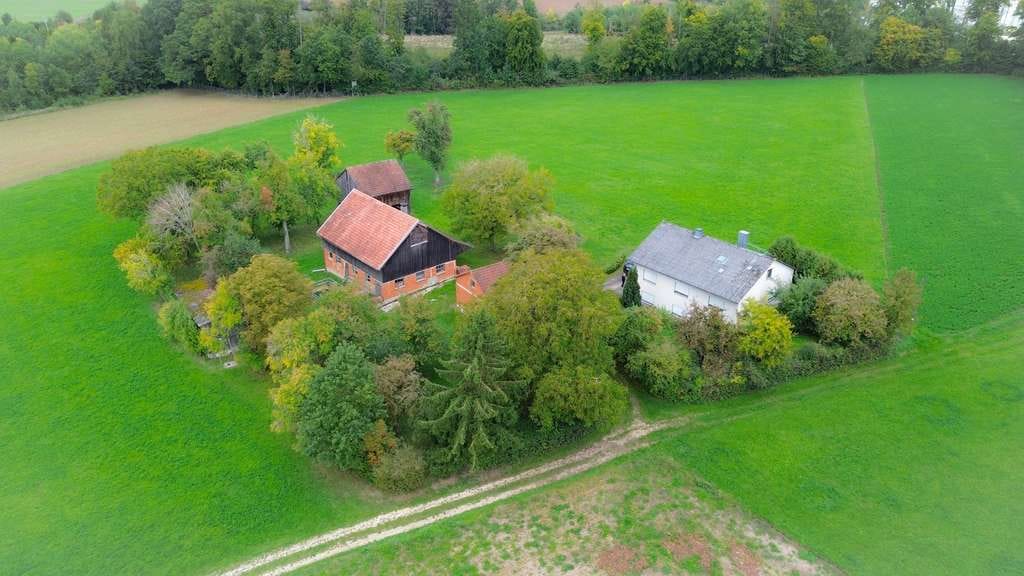 Immobilie in Painten - Einmalige Gelegenheit - Hofstelle in Alleinlage mit Wohnhaus und Nebengebäuden auf 5,4 ha - Bild 2