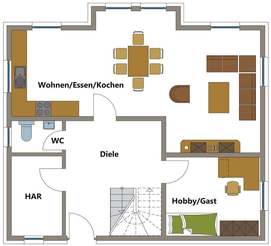 Immobilie in Räbke - Nachhaltiges Holzrahmenhaus mit attraktivem Grundriss - Bild 1