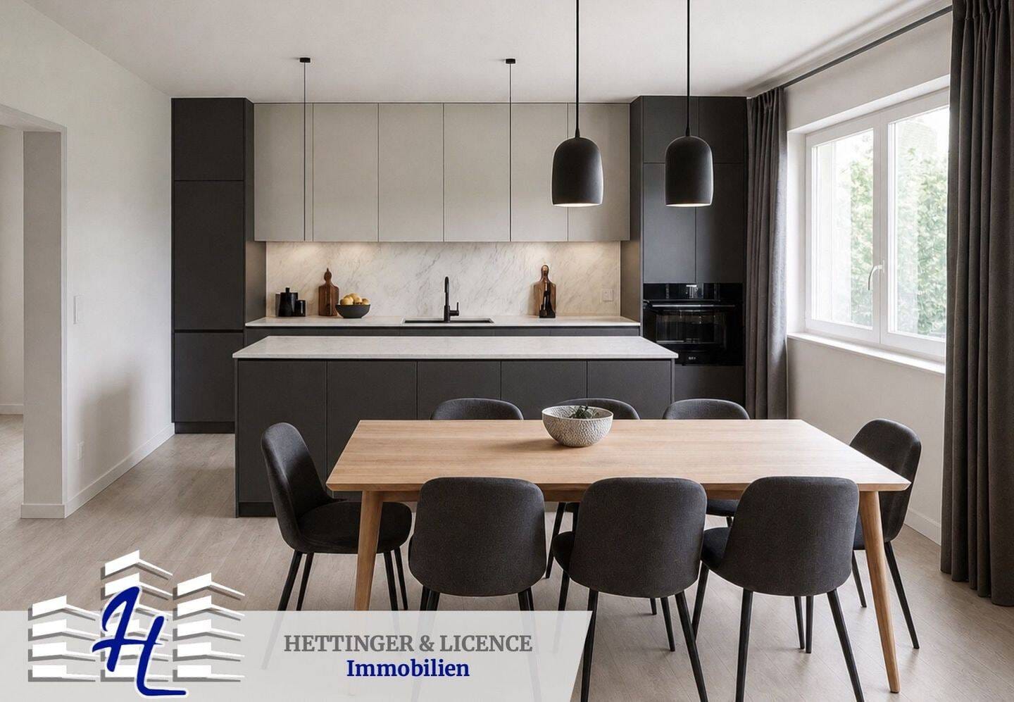 Immobilie in Ochsenfurt - Modern wohnen mit Terrasse und Garten: hochwertig sanierte Erdgeschosswohnung mit großer Wohnküche - Bild 0