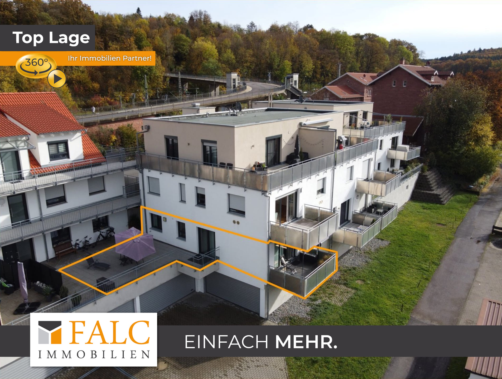Immobilie in Seckach - Neuwertige Erdgeschosswohnung mit Terrasse und Balkon - Bild 0