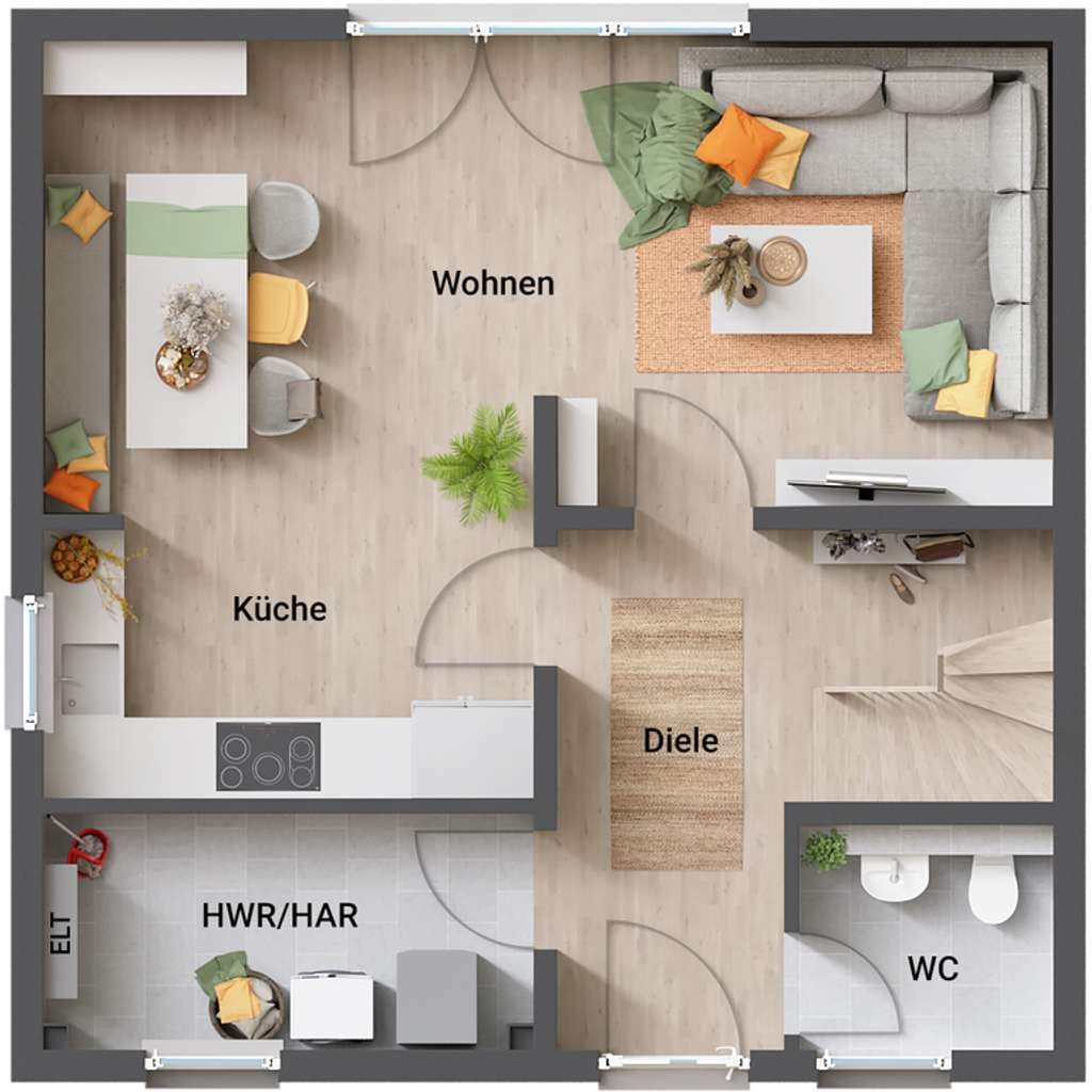 Immobilie in Freudenburg - Nicht zu groß. Nicht zu klein. Genau richtig! - Stadthaus 100 - Bild 2