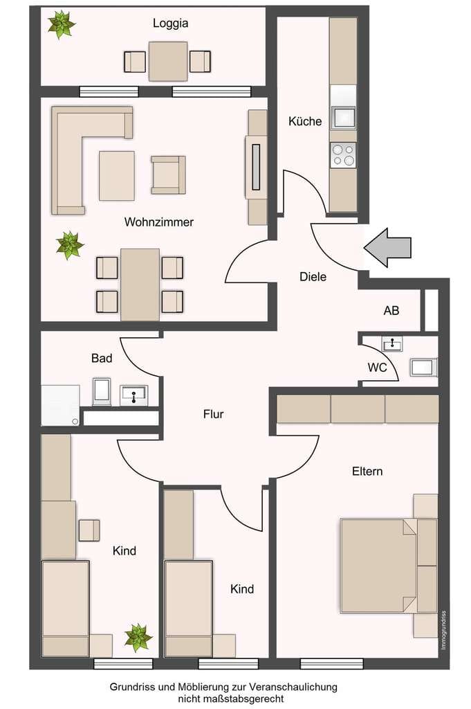 Immobilie in Paderborn - Tolle 4-Zimmer-Wohnung mit Balkon und PKW-Stellplatz in Paderborn - Bild 3