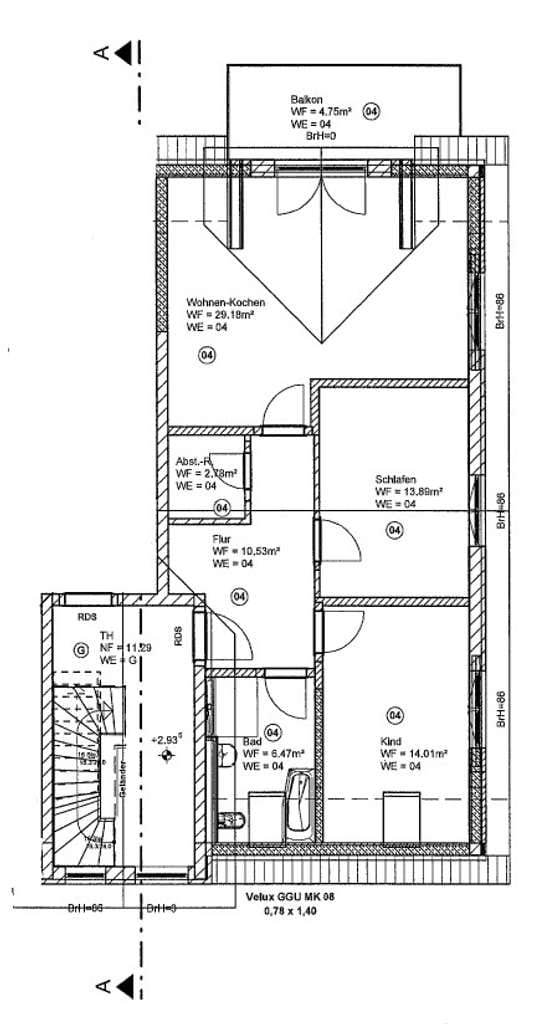 Immobilie in Kolkwitz - 3-Raum Wohnung (81,61 m²) zu verkaufen - DG links - Bild 0