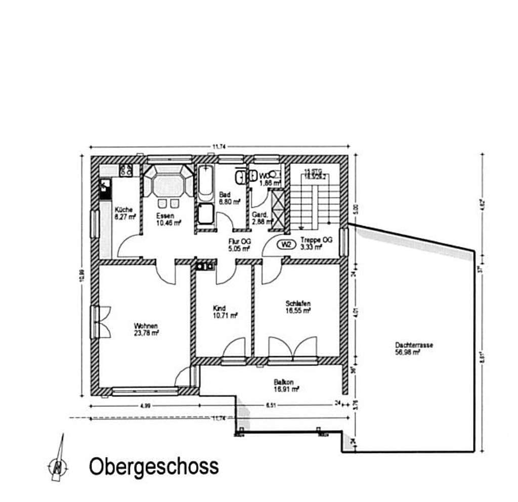 Immobilie in Schwabmünchen - Schöne 3ZKB - Balkonwohnung mit zusätzlicher, sonniger Dachterrasse - Bild 1