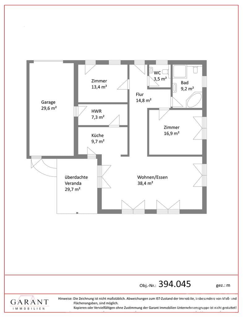 Immobilie in Schlüsselfeld - Moderner Bungalow mit überdachter Veranda und Garage - naturnah wohnen mit durchdachtem Wohnkonzept - Bild 3