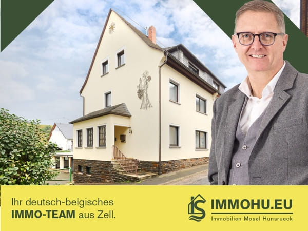 Immobilie in Bremm - BREHM: Großes Wohnhaus mit Doppelgarage und 482 m2 Garten - Bild 0