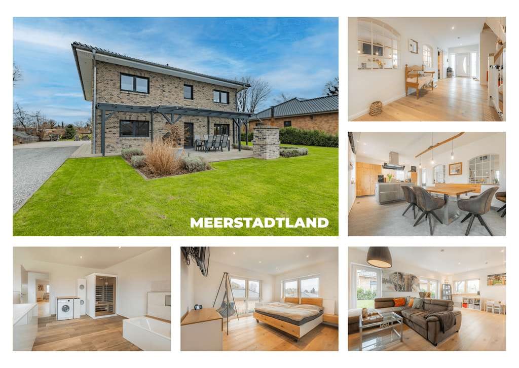 Immobilie in Nienborstel - Luxus trifft Familienleben: Moderne Stadtvilla mit 230 m² Wohnfläche, Garten, Sauna und Pizzaofen - Bild 0