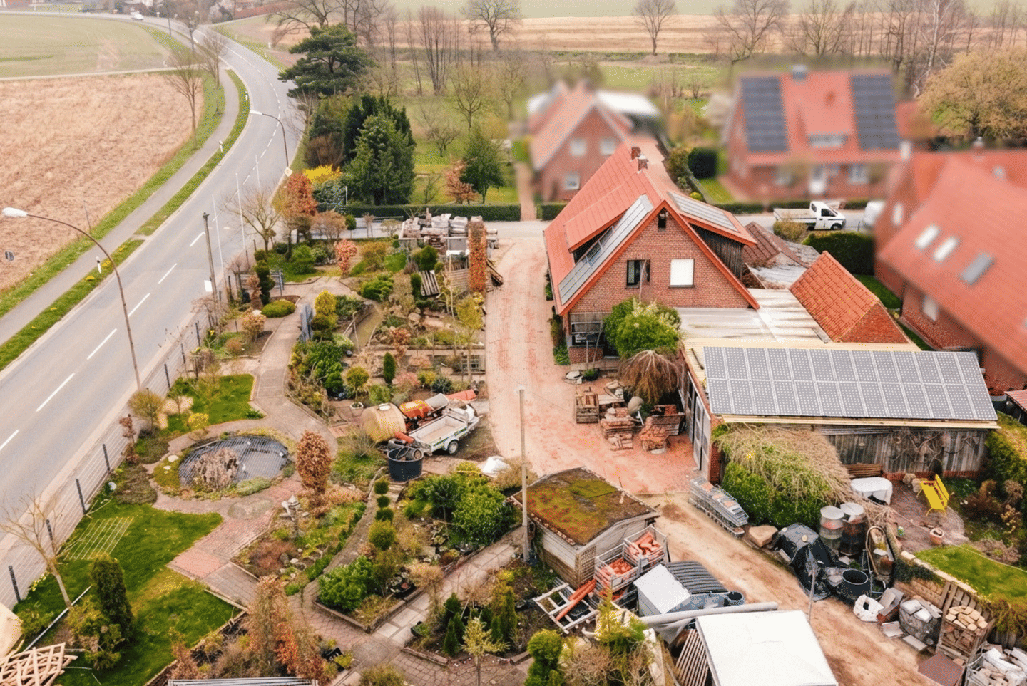 Immobilie in Badbergen - Nachhaltiges Einfamilienhaus mit Lagerhalle auf großem Grundstück! - Bild 2