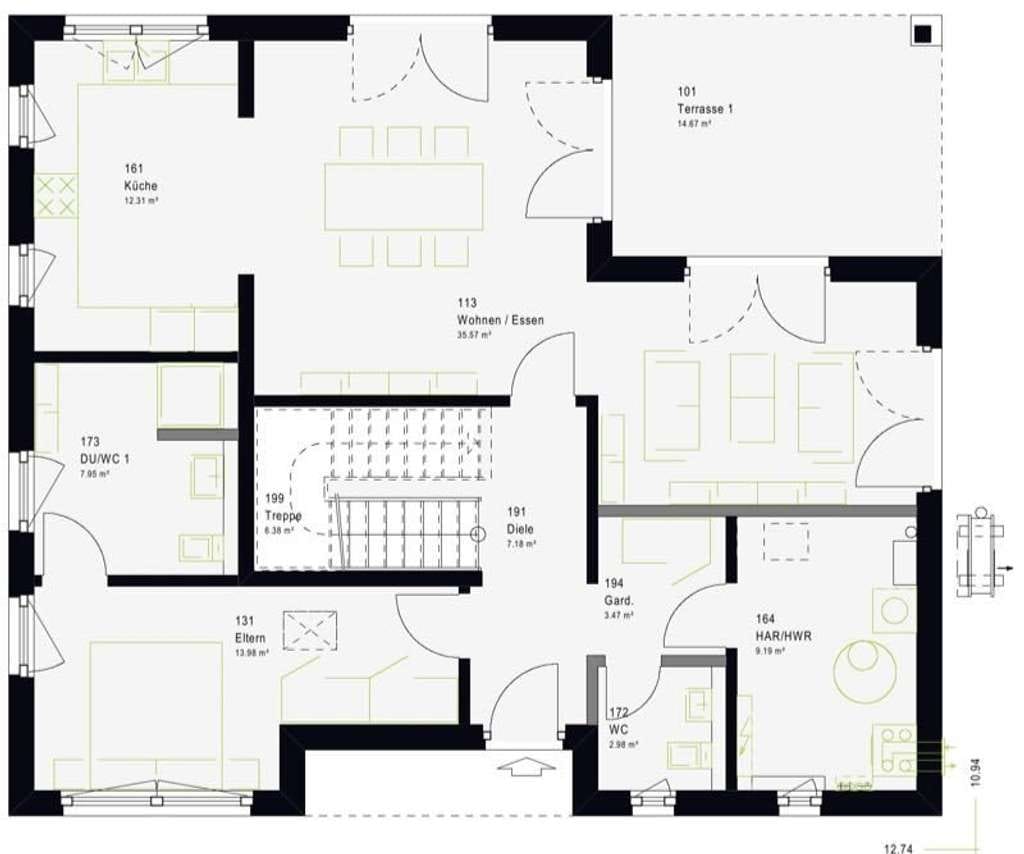 Immobilie in Fünfseen - NEU große exklusive Stadtvilla - Grundstück vorhanden - Bild 3