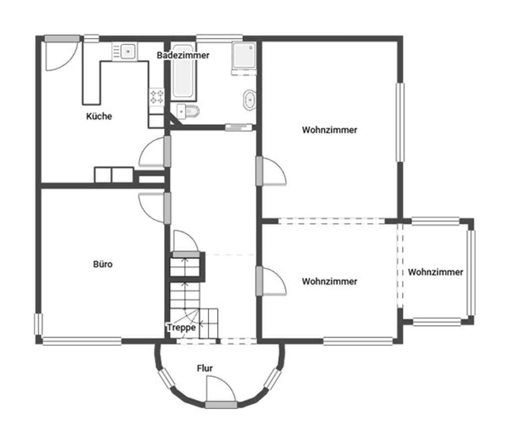 Immobilie in Oelde - Freistehendes Einfamilienhaus mit Einliegerwohnung in Oelde-Süd - Bild 1