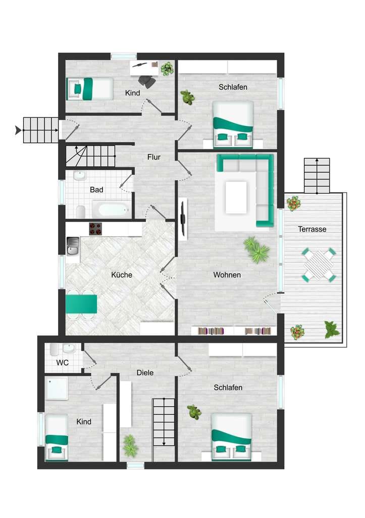 Immobilie in Dummerstorf - Sanierungsbedürftiges Einfamilienhaus mit Einliegerwohnung, großem Grundstück, Werkstatt und Garage - Bild 1
