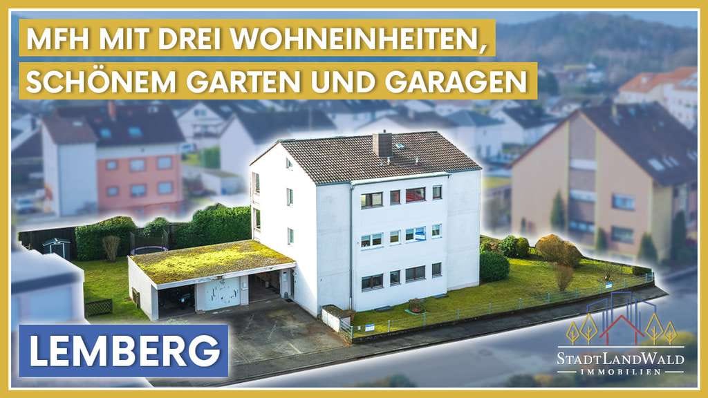 Immobilie in Lemberg - Investieren mit Weitblick – Gepflegtes 3-Familienhaus in der Südwestpfalz - Bild 0