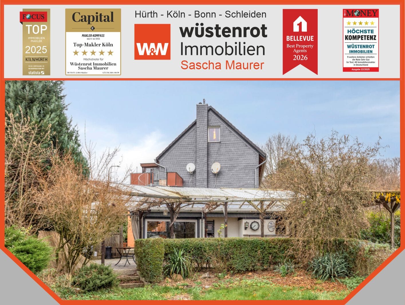 Immobilie in Leichlingen - Großzügiges Ein- oder Zweifamilienhaus mit großem Garten sucht neuen Eigentümer! - Bild 0