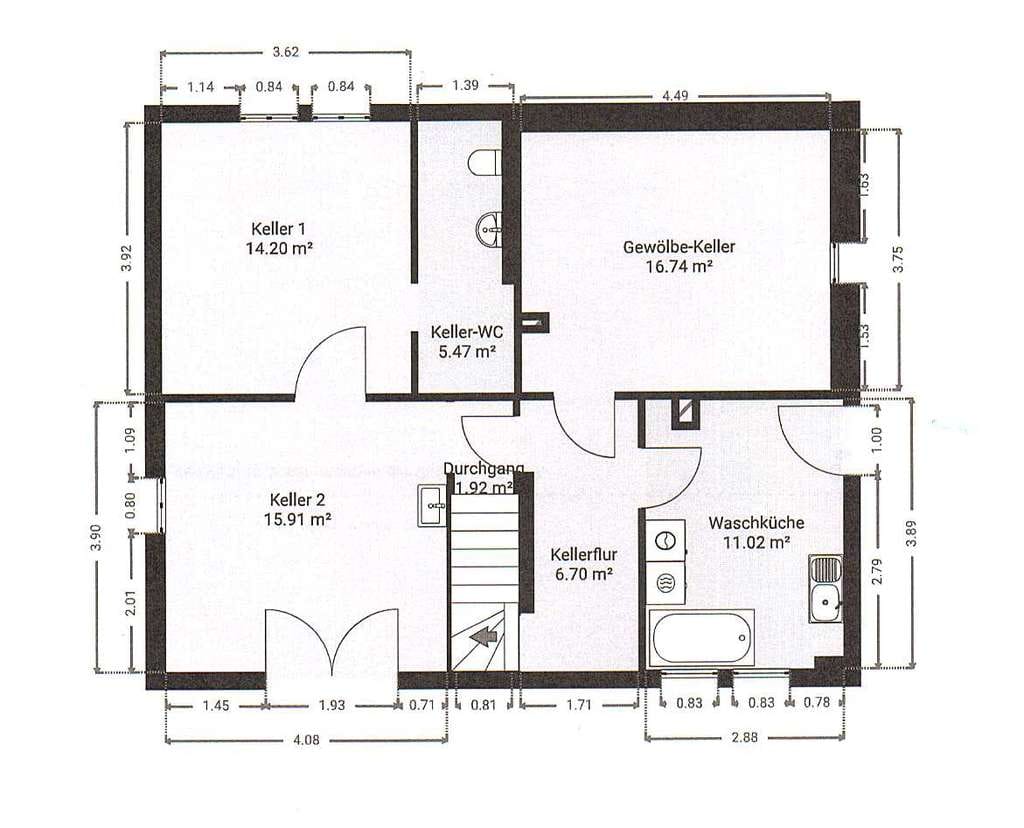 Immobilie in Urbach - URBACH- DHH MIT CHARME IN SONNIGER LAGE, GROßE GARAGE U. GRUNDSTÜCK MIT PERSPEKTIVE - Bild 4