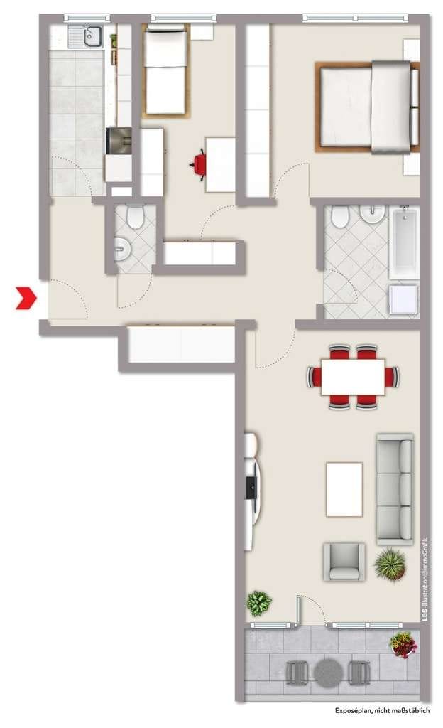 Immobilie in Rödermark - Eigentumswohnung (Kapitalanlage) in Ober-Roden - Bild 2