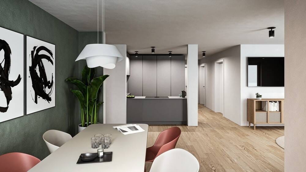 Immobilie in Ellingen - NEUBAU 2-Zimmer-Eigentumswohnung MIT TERRASSE UND GARTENANTEIL B1 - Bild 1