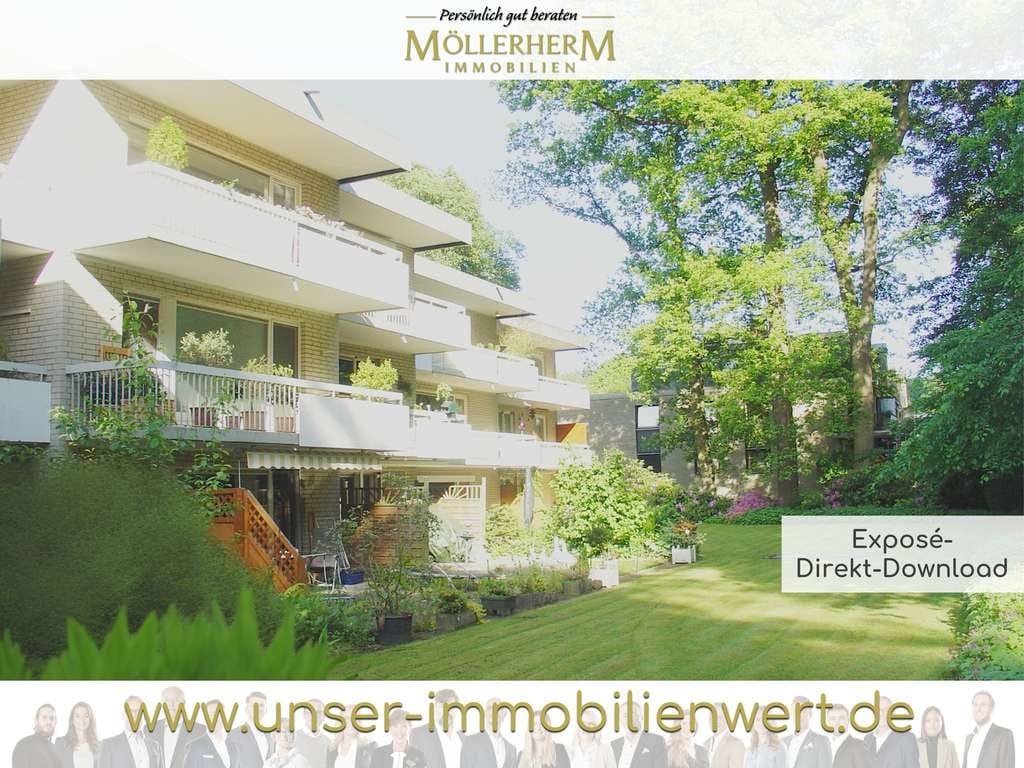 Immobilie in Wentorf bei Hamburg - Ruhe, Komfort und Parkgarten - Sonnige Wohlfühlwohnung mit Südbalkon und Blick ins Grüne - Bild 0