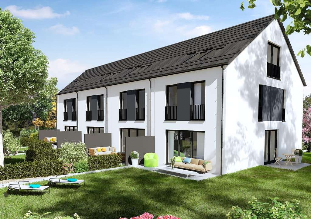 Immobilie in Eggolsheim - Reiheneckhaus mit hoher KfW Förderung. Niedrige Kosten mit Wärmepumpe, Solar und Fußbodenheizung. - Bild 0
