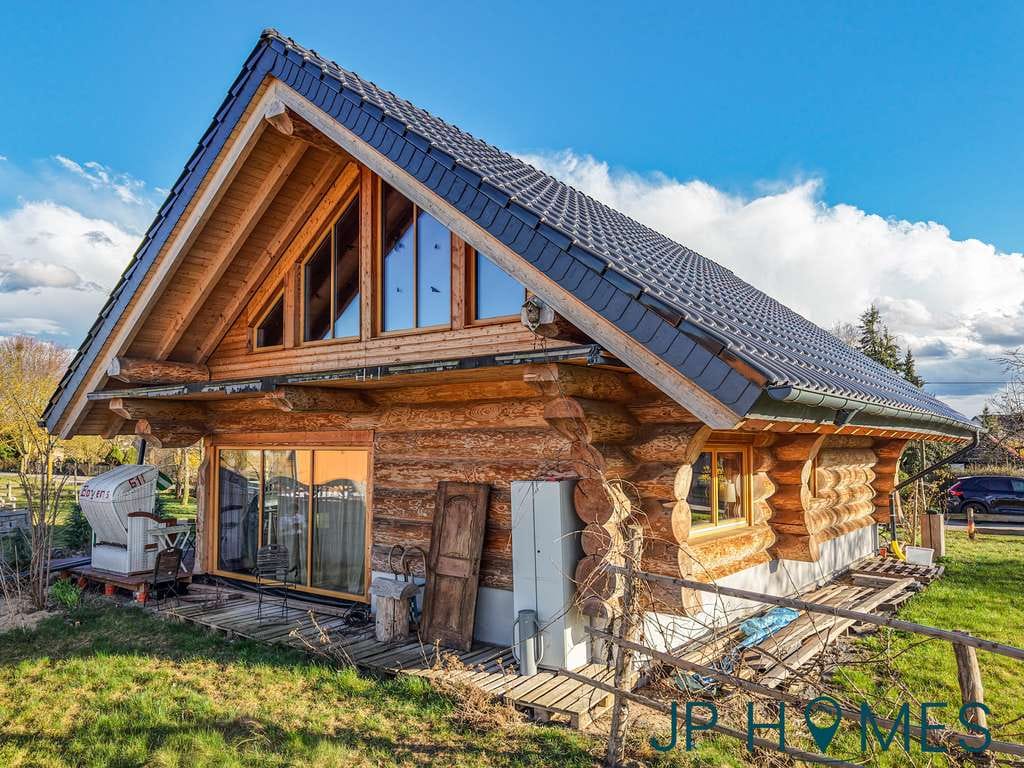 Immobilie in Zeschdorf - Naturstammhaus mit direktem Ausritt ins Gelände & aktiver Reitgemeinschaft, 50 min von Berlin - Bild 4