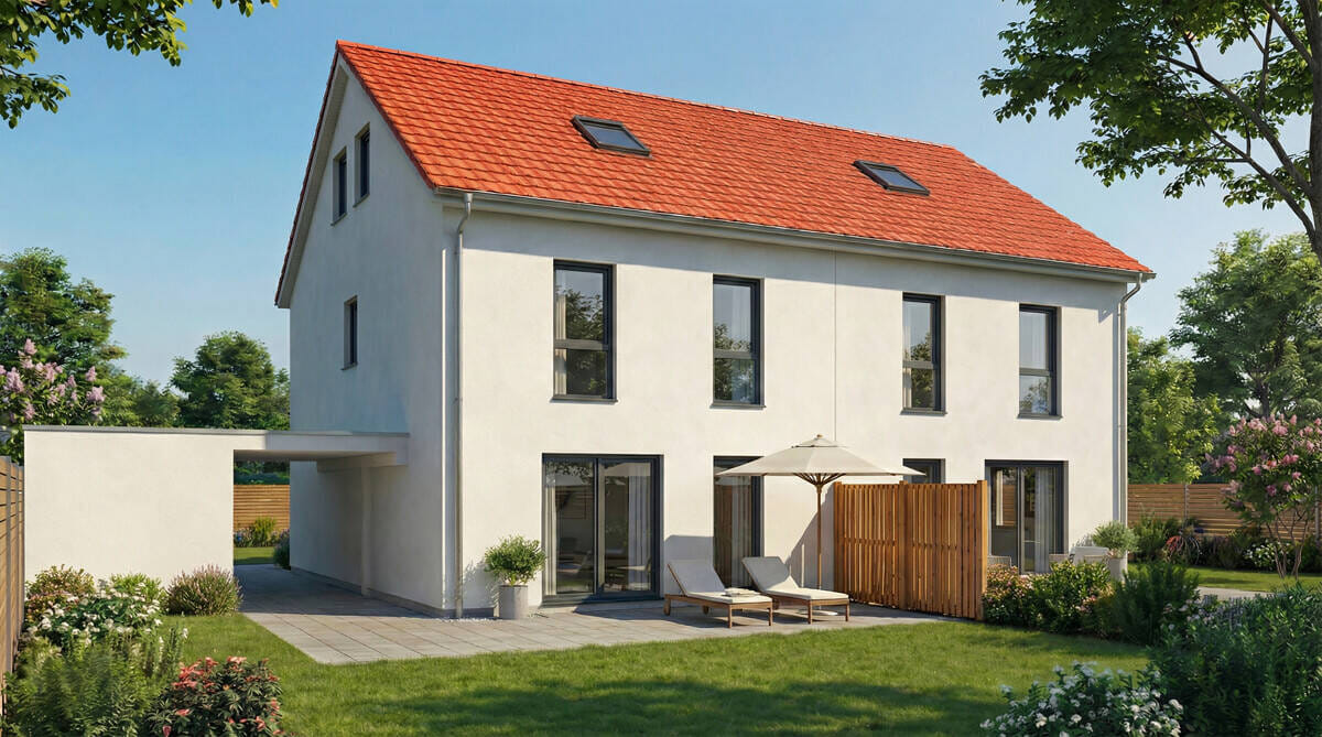 Immobilie in Winkelhaid - Neubau Doppelhaushälfte(Effizienzhaus40) mit vielen Gestaltungsmöglichkeiten in Winkelhaid - Lage am Waldrand - Bild 3