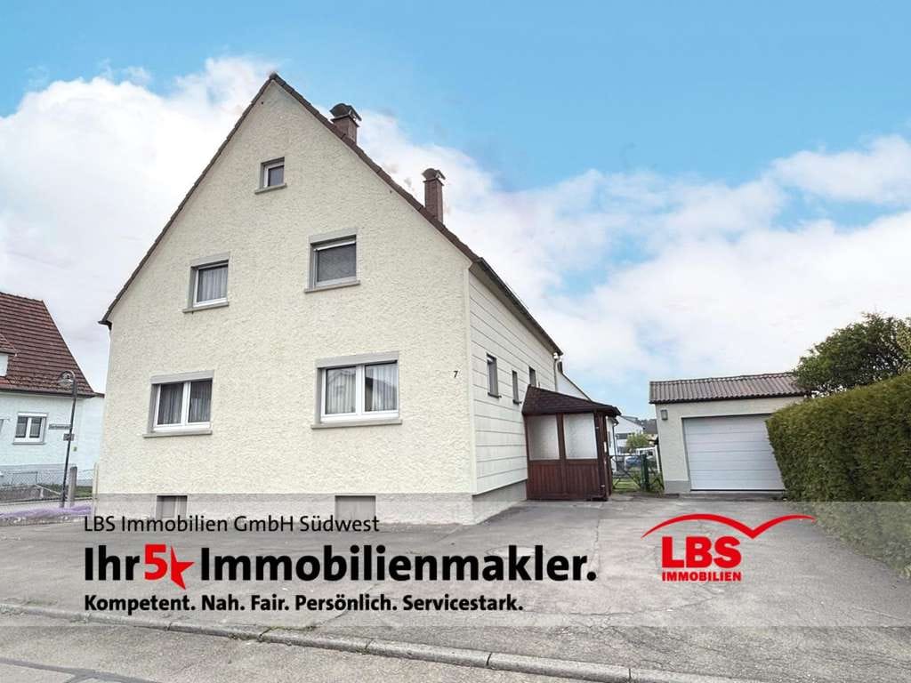 Immobilie in Stetten am kalten Markt - Gepflegtes Ein- bis Zweifamilienhaus mit Gartenhaus und Garage – perfekt für Familien - Bild 0