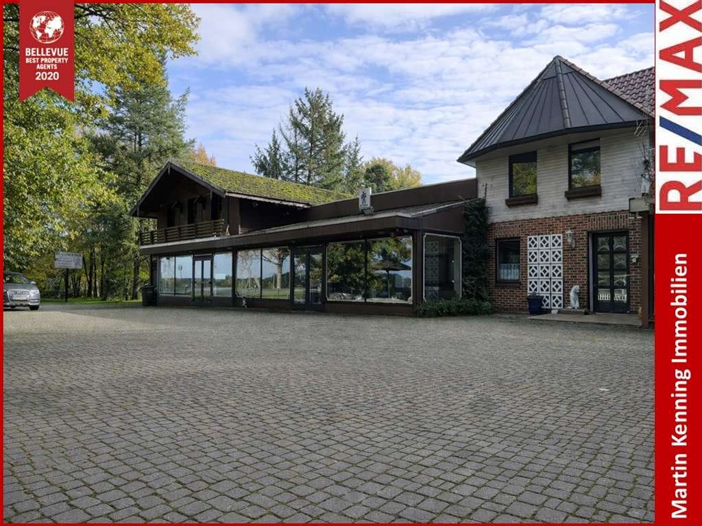 Immobilie in Löningen - *Zweifamilienhaus mit Anbau auf 5.000 m² *Bauantrag für Wohnungen bereits gestellt* - Bild 0