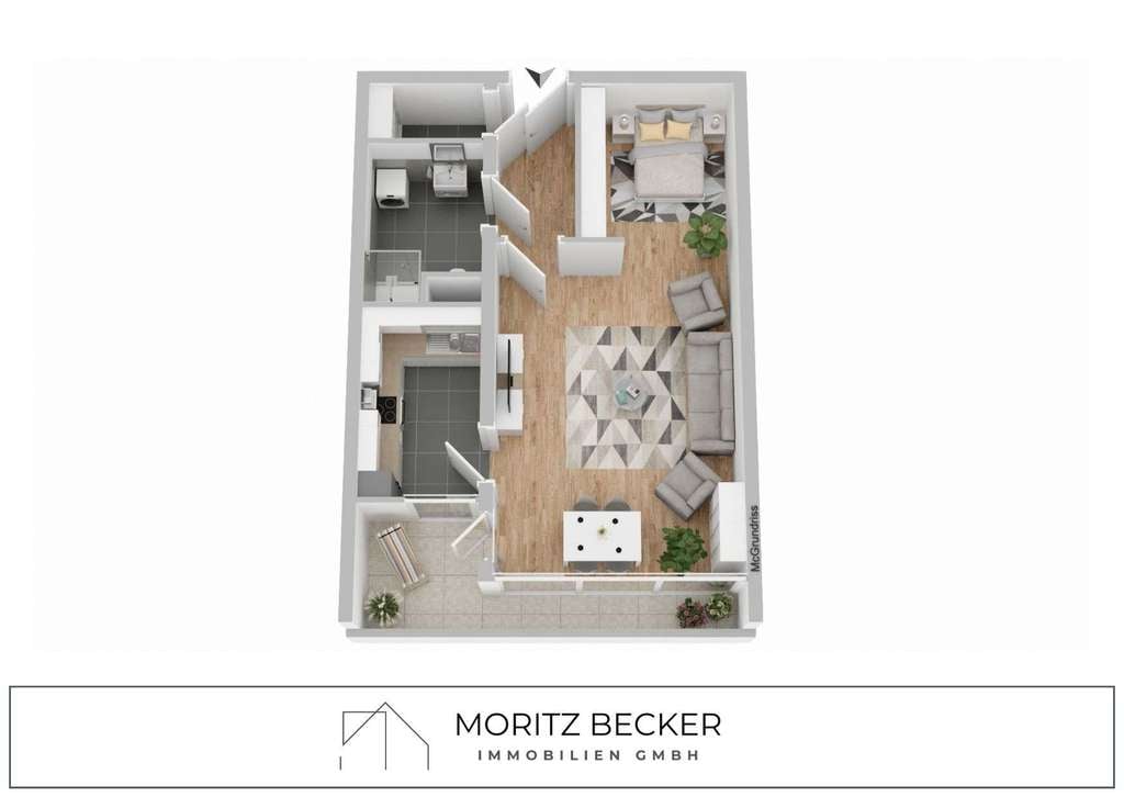 Immobilie in Hannover - Gut geschnittene, barrierefreie 1,5 Zimmer-Wohnung in zentraler Lage von Linden-Nord! - Bild 2