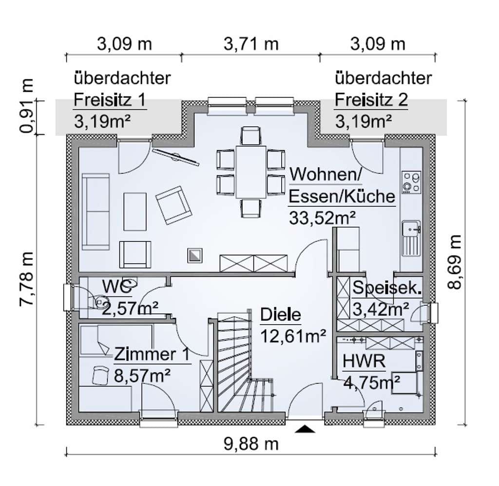 Immobilie in Rehm-Flehde-Bargen - Attraktives KFW 40 Scanhaus und KFW Kredite bei Lunden sichern - Bild 4
