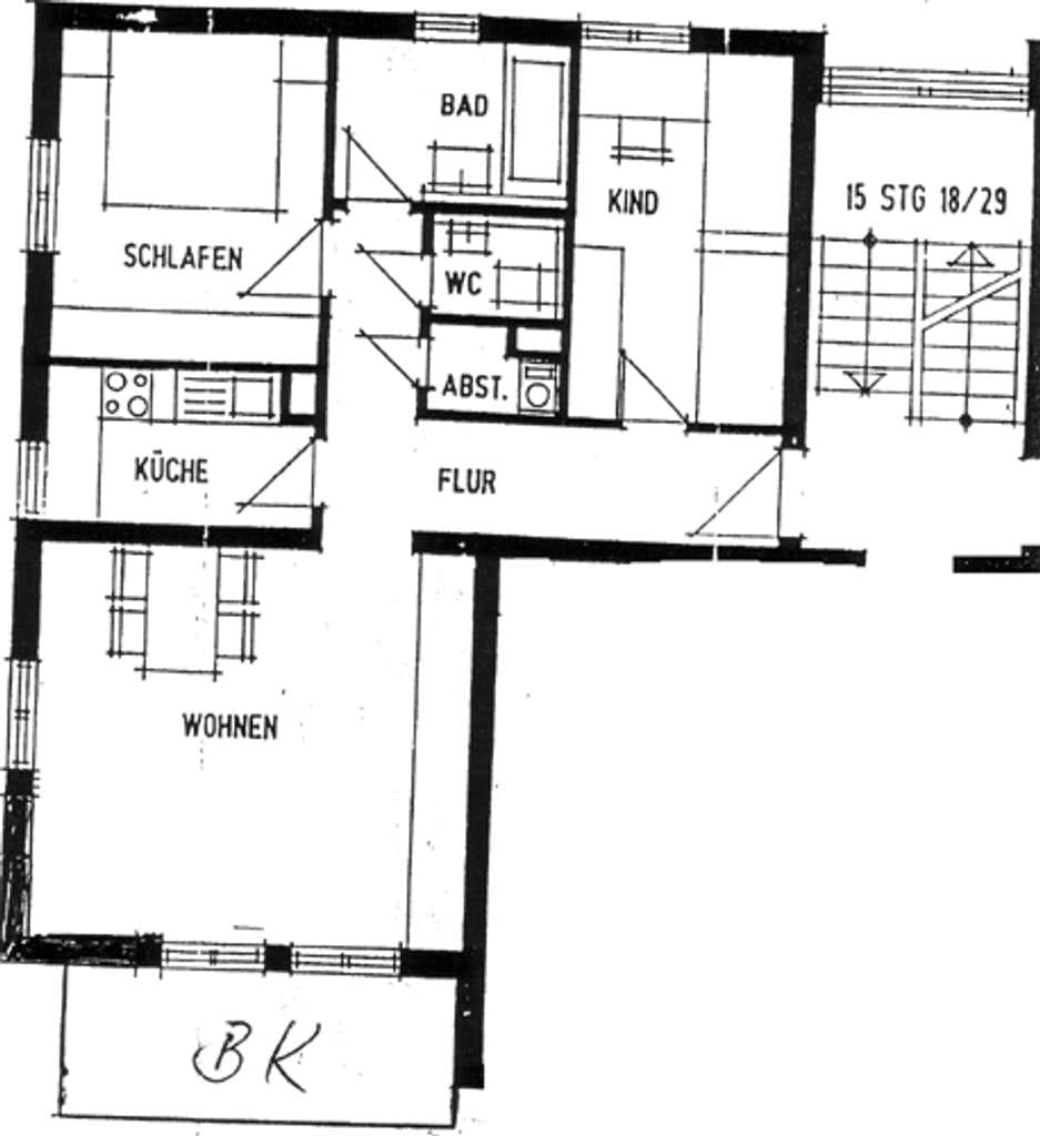 Immobilie in Wilkau-Haßlau - gepflegte -3 Zimmer Wohnung mit Balkon und Tiefgarage - Bild 1
