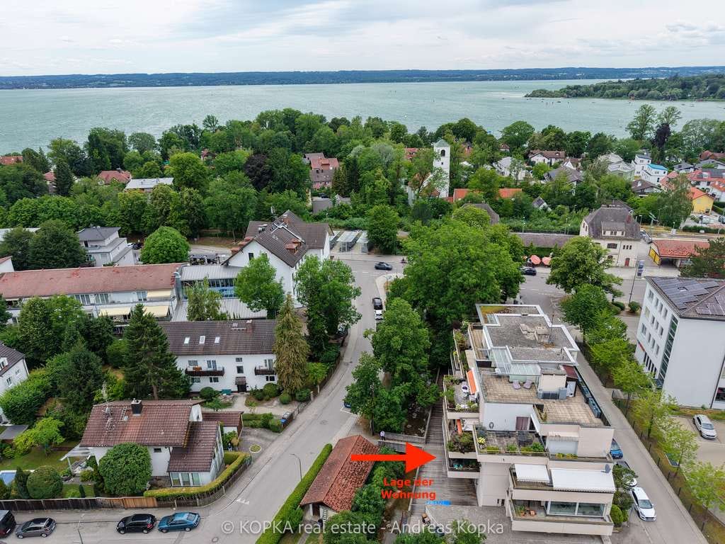 Immobilie in Herrsching am Ammersee - Herrsching am Ammersee – Exklusive 2-Zimmer-Wohnung mit großem Südbalkon in bester Zentrumslage - Bild 0