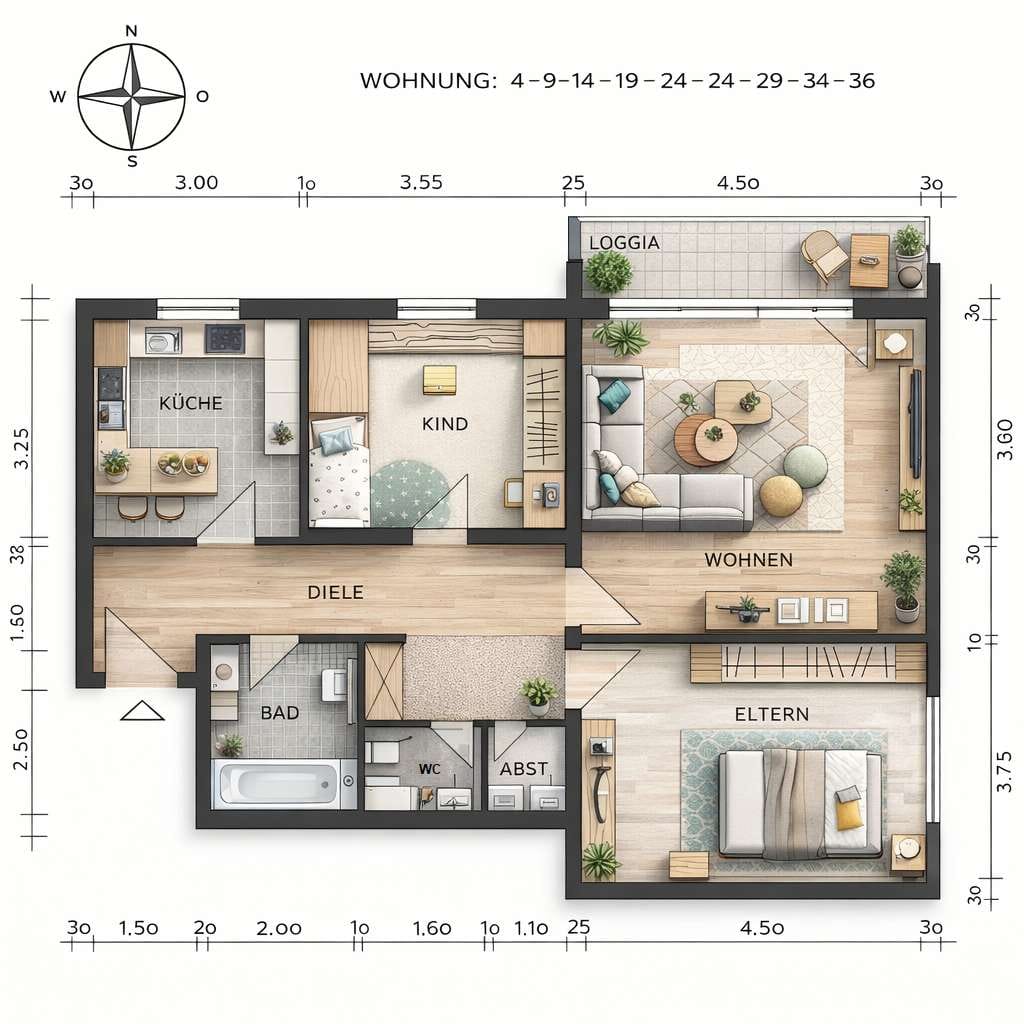 Immobilie in Hockenheim - +++ 3ZKB-ETW mit Balkon, PKW-Stpl. und  84m² Wfl. in 68766 Hockenheim zu verkaufen! +++ - Bild 1