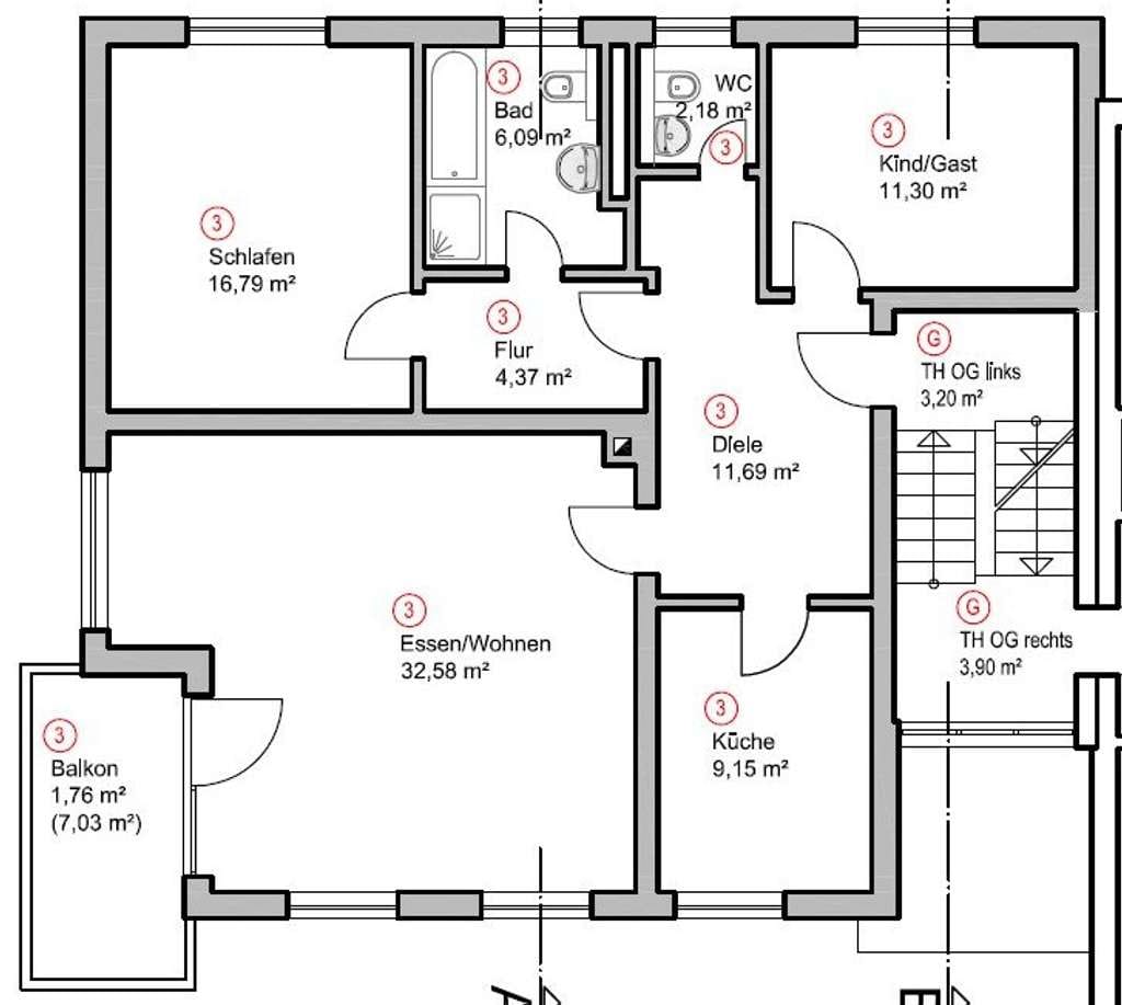 Immobilie in Koblenz - Helle 3-ZKB-Wohnung mit Balkon in gefragter Lage zu verkaufen. Vermietet - Bild 2