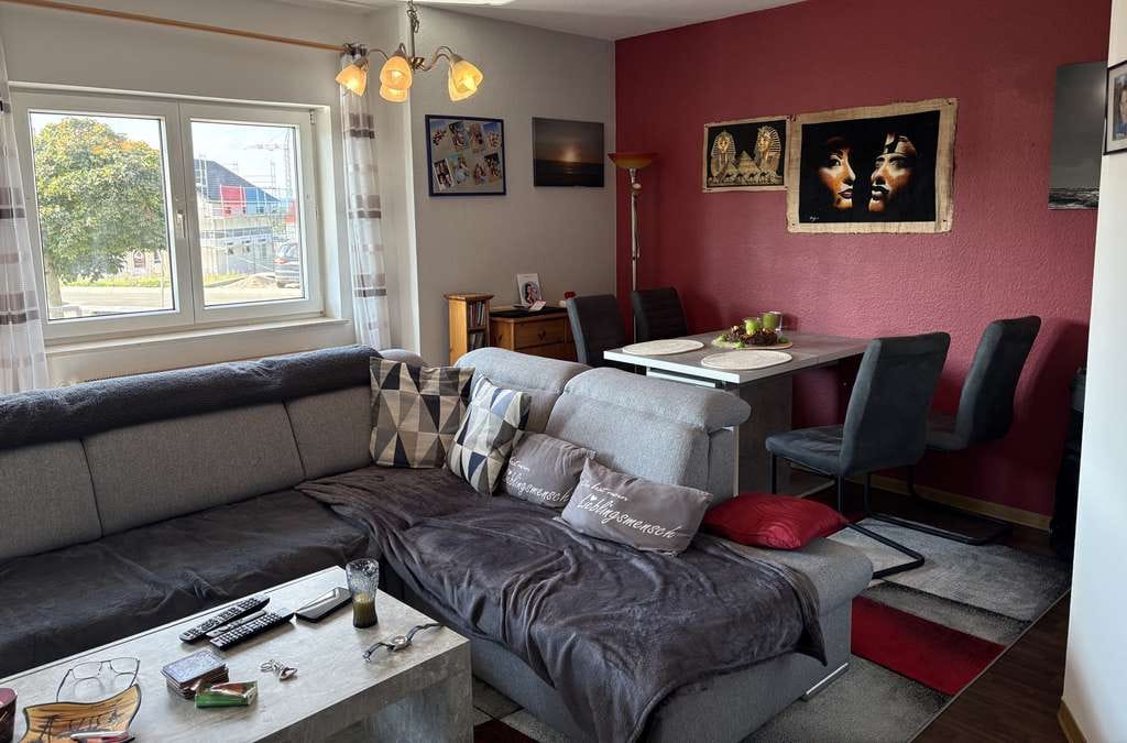 Immobilie in Kirchheimbolanden - Gepflegte 3-Zimmer-Erdgeschosswohnung mit Balkon, Garage, Keller und Stellplatz in Kirchheimbolanden - Bild 1