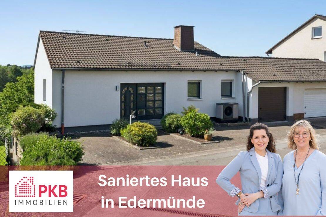 Immobilie in Edermünde - Saniertes Einfamilienhaus mit traumhaftem Fernblick - Bild 0