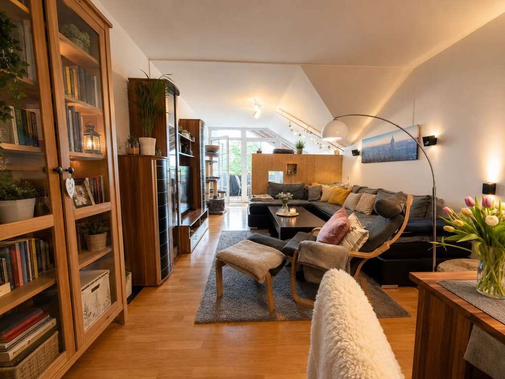 Immobilie in Rohrdorf - 3-Zimmer-Dachgeschosswohnung in zentraler Lage von Thansau - Bild 1