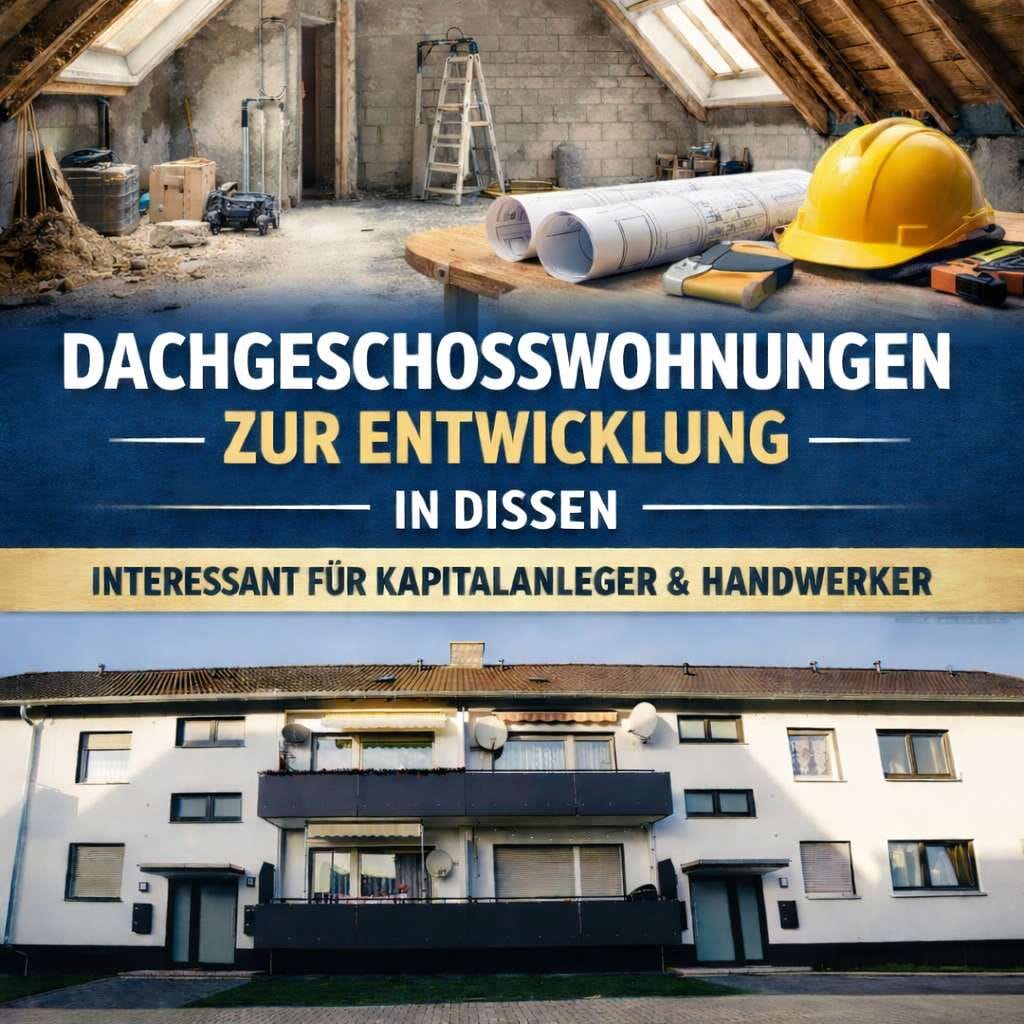 Immobilie in Dissen - PROVISIONSFREI: Dachgeschoss-Rohlinge mit genehmigtem Ausbau! - Bild 0